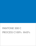 Pantone 300 C / process c100%  m45%