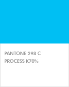 Pantone 298 C / process k70%